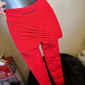 Tahira by KB red gym leggings